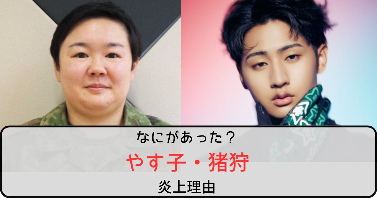 やす子と猪狩蒼弥の炎上はなにがあった？Xのリポストが追い打ちに